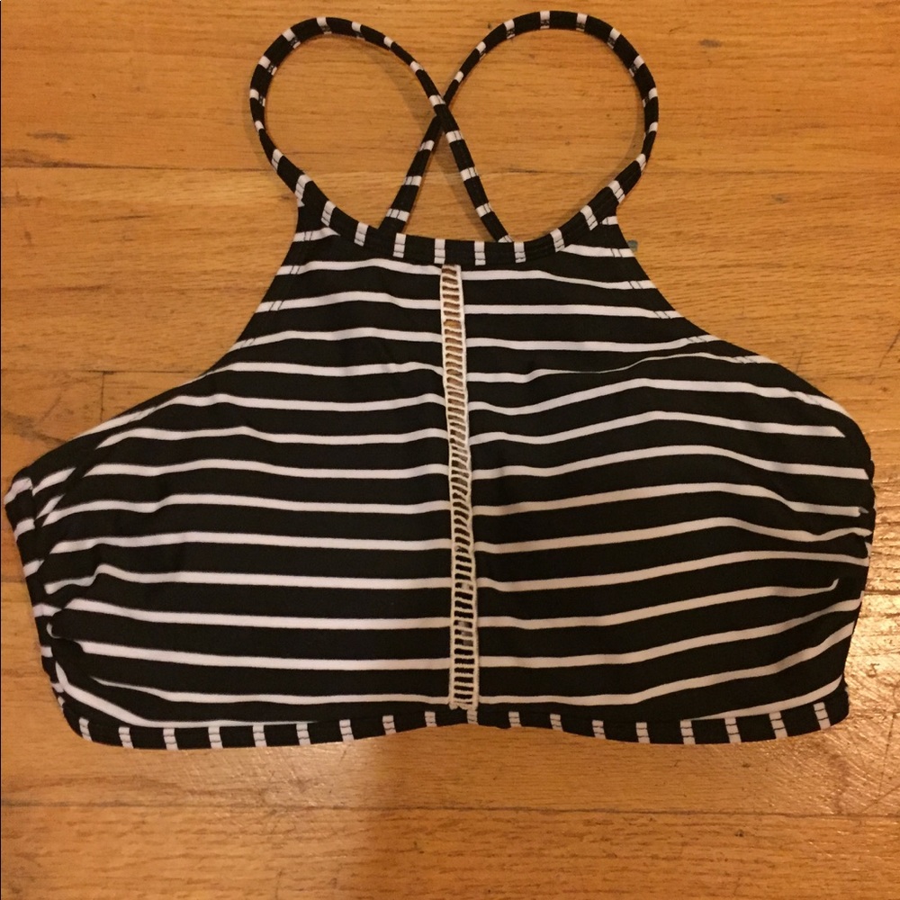 Halter Top Striped Bikini